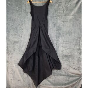 Rare Euro Romantic Goth Dress 2 Black Whimsigoth Witchy Steampunk Designer Event